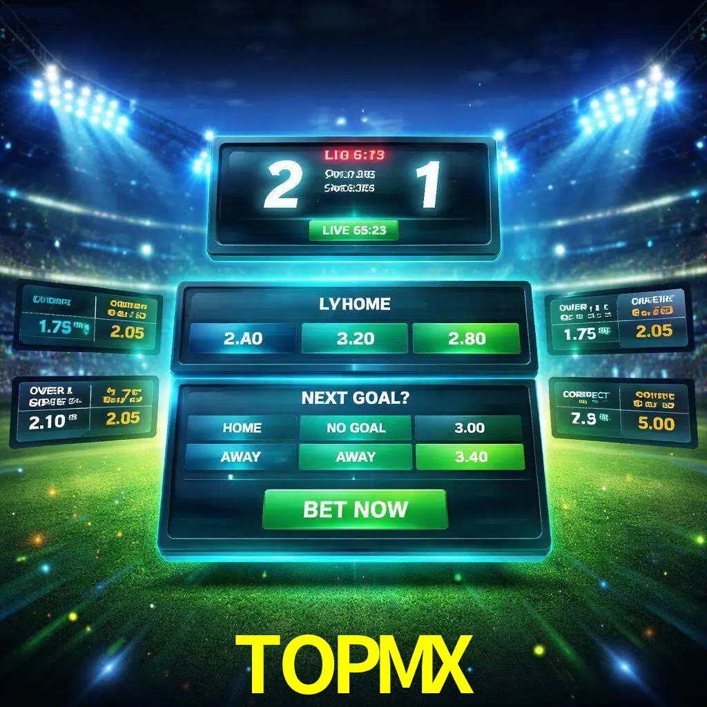 Vista de apuestas en vivo TOPMX durante un partido en curso